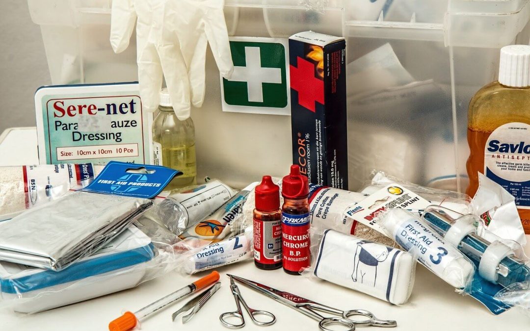 essential safety items include a first aid kit