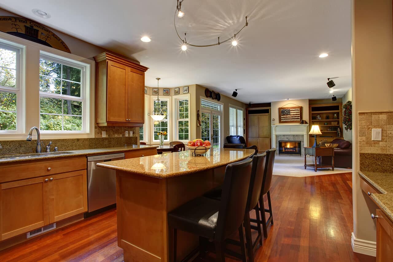 open floor plan
